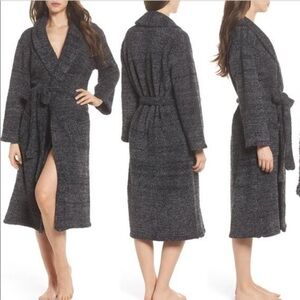 Barefoot Dreams Cozy Chic Robe Gray Size Small 1